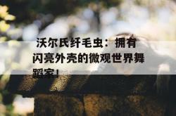  沃尔氏纤毛虫：拥有闪亮外壳的微观世界舞蹈家！